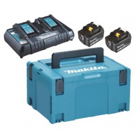 Makita POWERPACK komplekts DC18RD + 2x5 Ah MAKPAC