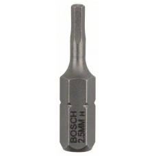  BOSCH skrūvgrieža uzgalis sešstūrains 2,5 mm 25 mm Extra Hard