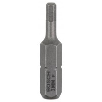  BOSCH skrūvgrieža uzgalis sešstūrains 3 mm 25 mm Extra Hard