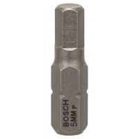  BOSCH skrūvgrieža uzgalis sešstūrains 5 mm 25 mm Extra Hard