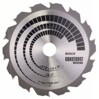 BOSCH ConstructWood griešanas disks 210x2,8x30 mm T14