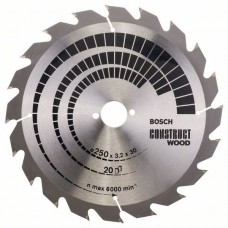  BOSCH ConstructWood griešanas disks 250x3,2 mm T20