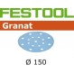 FESTOOL Granat smilšpapīrs lakai P100 150 mm (1 gab.)