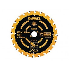 DeWALT ripzāģa disks kokam  165 mm T24