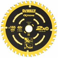 DeWALT 165 x 20 mm 40T Extreme ripzāģa disks