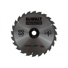 DeWALT ripzāģa disks kokam 315 mm T24