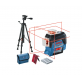 BOSCH GLL 3-80 C Līniju lāzers + BT 150 (sarkans)