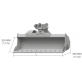 Cangini SQ 35 planējošais kauss ar hidrauliku 1200 mm S-30