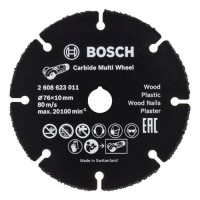 BOSCH cietmetāla disks GWS 76x10x1 mm