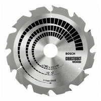 BOSCH ConstructWood zāģa disks 190x2,6 mm T12