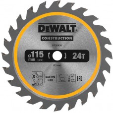 DeWALT ripzāģa disks kokam 115 mm 24 T