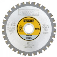DeWALT DT1910 ripzāģa disks metālam 140x1.49 mm 30T Aluminium