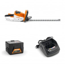 STIHL HSA 56 dzīvžoga šķēres + AK 10 un AL 101